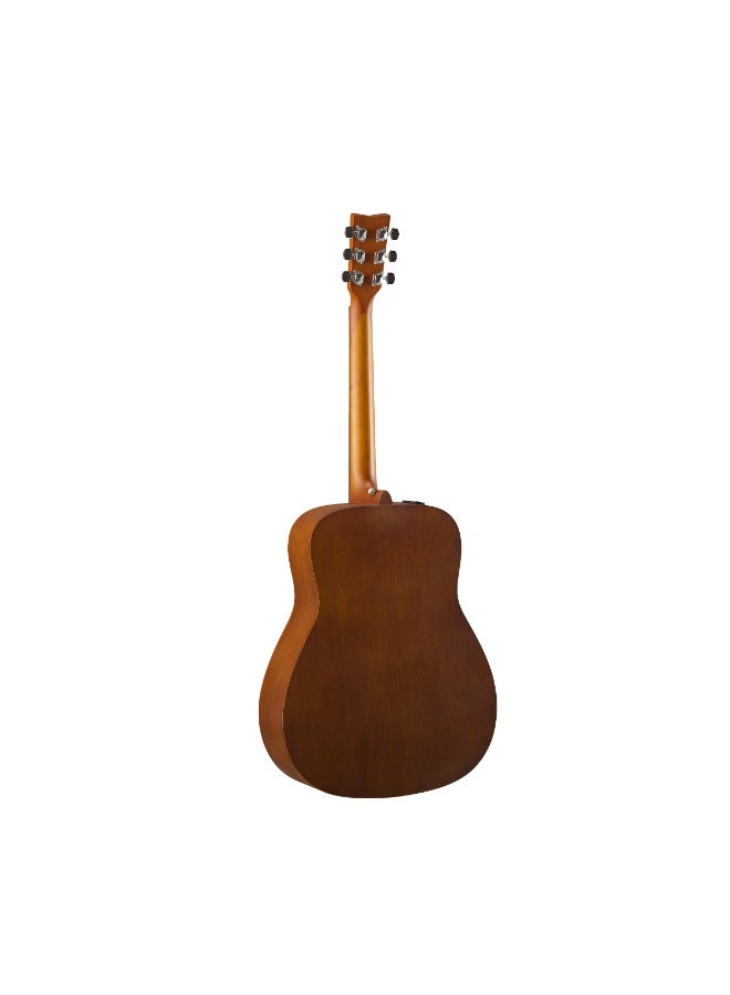 YAMAHA غيتار ياماها FX400 أسود مدخن بتصميم دريدناوت-ستايل كهربائي-صوتي - Image 2
